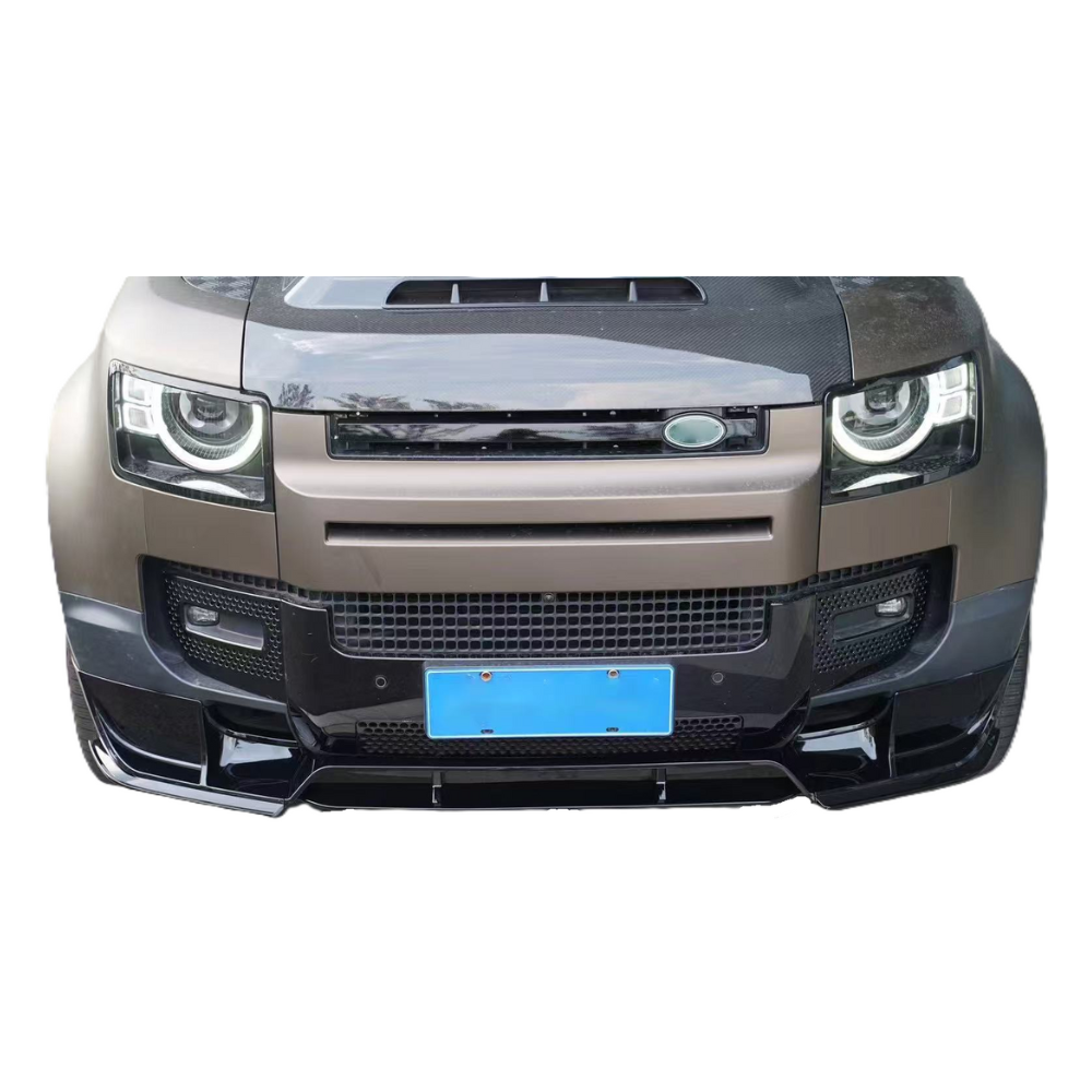 Defender 90/110 - L663: Gloss Black V1 Front Splitter 20+