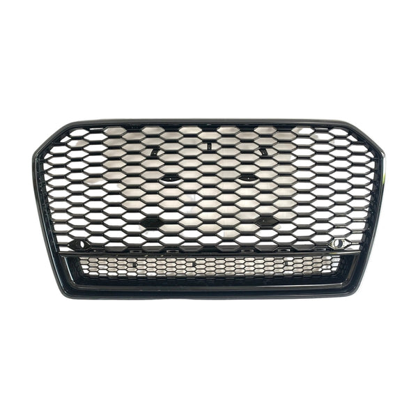a6 c7 gloss black rs honeycomb with quattro front grill 15 17