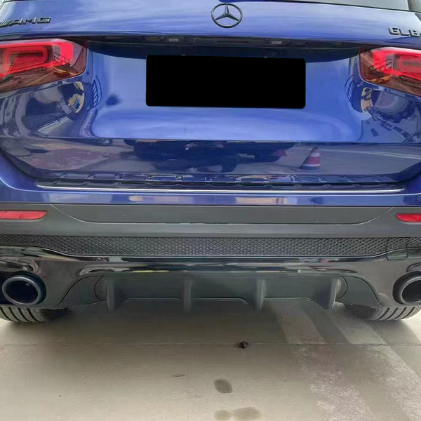 GLB - X247: Black Rear Diffuser AMG Style 19-23