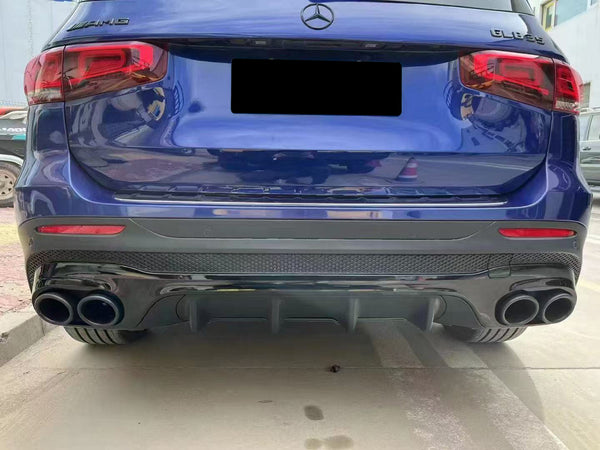 GLB - X247: Black Rear Diffuser AMG Style 19-23