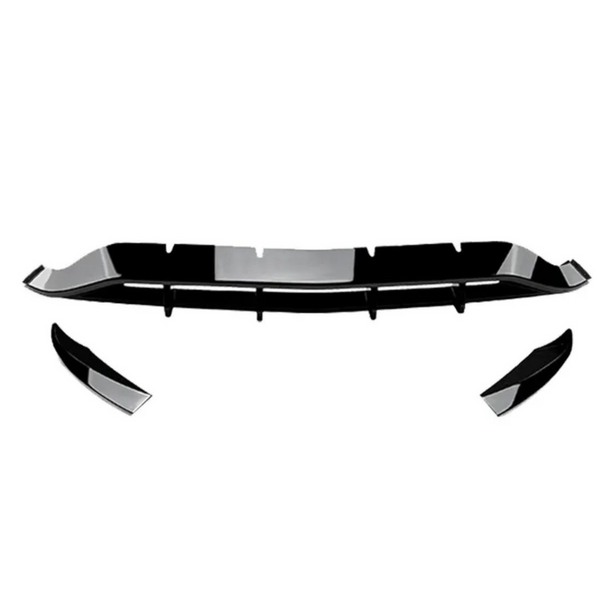 Angular Splitter Mercedes GLC X253 Gloss Black Splitter Brabus Style – Carbon Accents