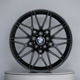 6 Series - F06/F12: 19" Satin Black 666M M3 Competition Style Alloy Wheels 11-18