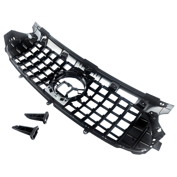 GLA - H247: Gloss Black GT Panamericana Front Grill 20+