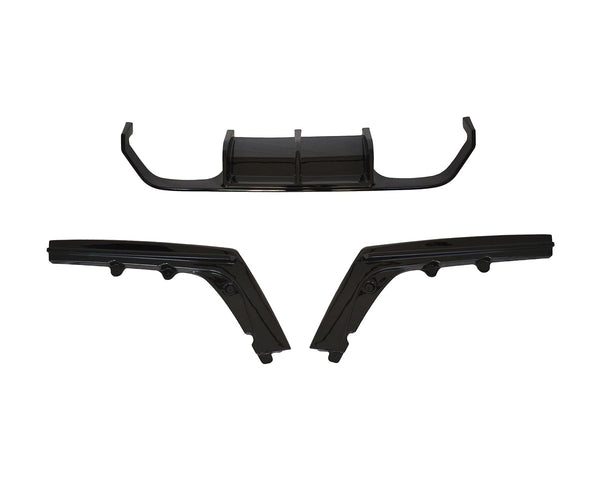 m4 f82 f83 gloss black rear diffuser 14 19
