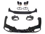 c class cla w118 gloss black front splitter 19