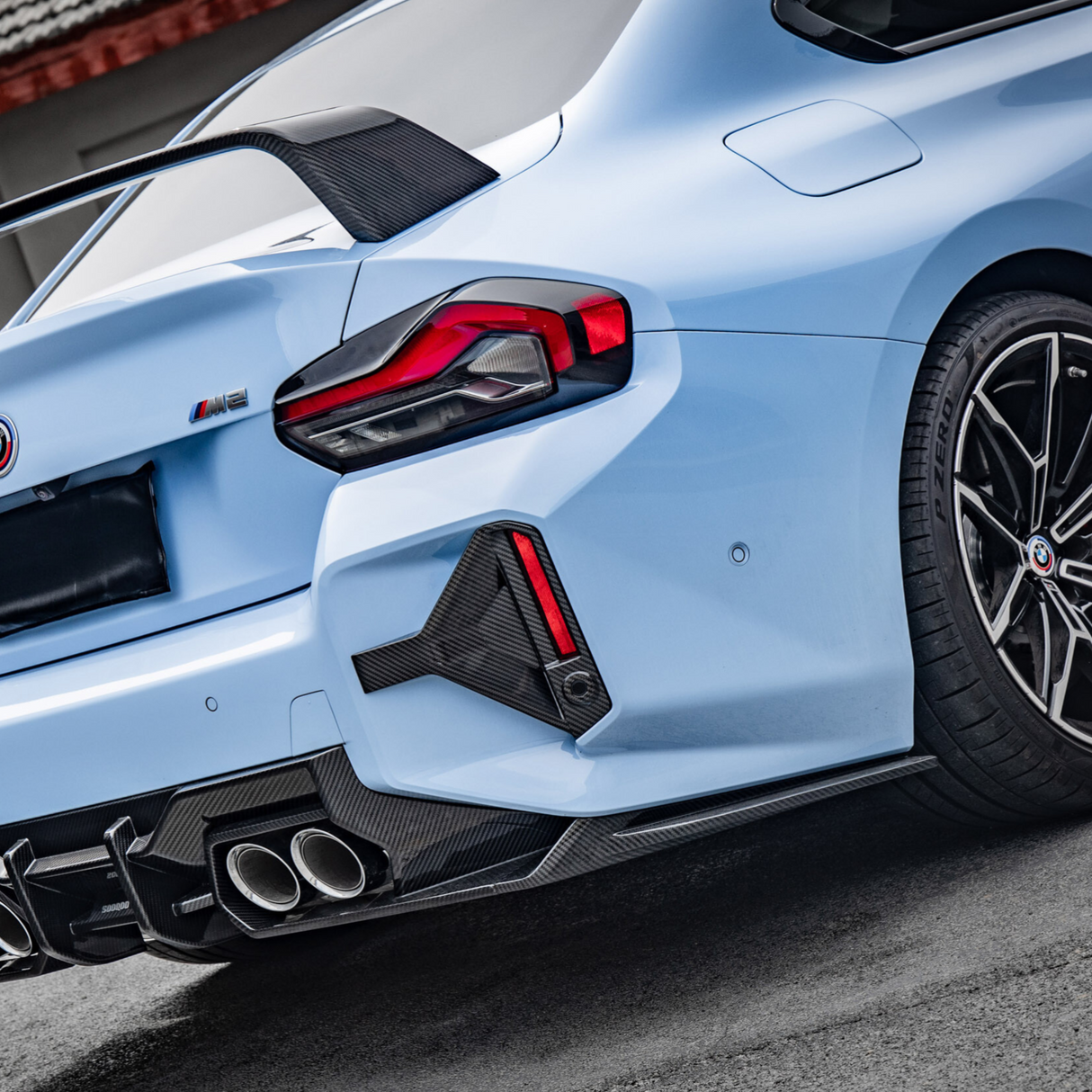 M2 - G87: Dry Carbon Fibre SOOQOO Style Rear Bumper Canards 23+