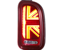 mini cooper r55 clubman red sequential led rear tail lights 07 13