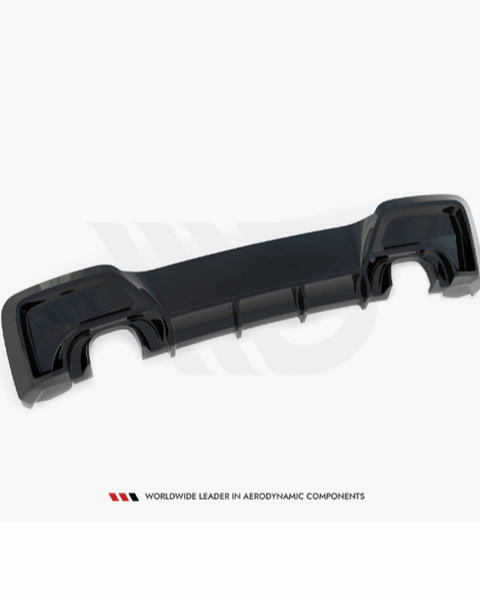 1 series f20 f21 pre facelift gloss black maxton rear diffuser 11 15