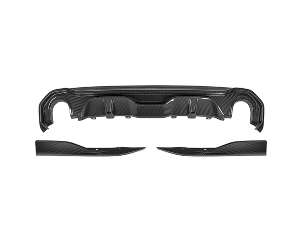 4 series g26 dry carbon fibre sooqoo style dual exhaust diffuser 20