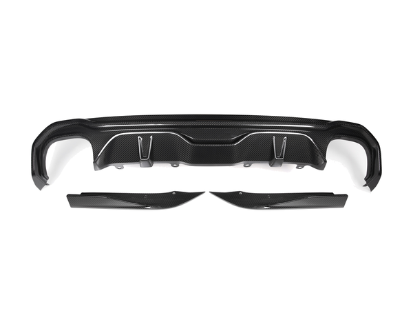4 series g26 dry carbon fibre sooqoo style quad exhaust diffuser 20