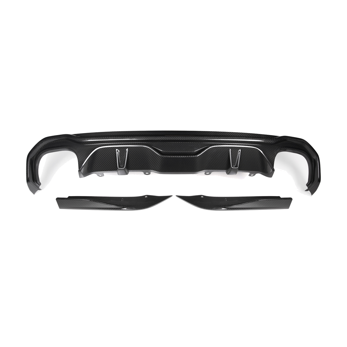 4 series g26 dry carbon fibre sooqoo style quad exhaust diffuser 20