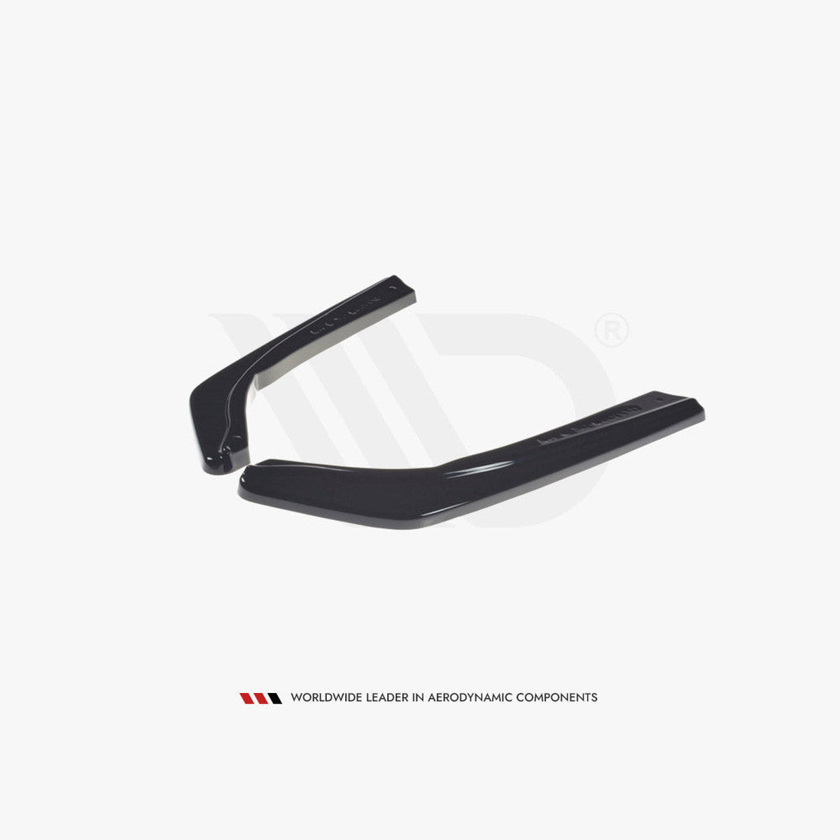 3 series g20 gloss black maxton rear side splitters 19 22motor