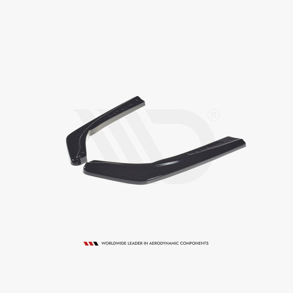 3 series g20 gloss black maxton rear side splitters 19 22motor