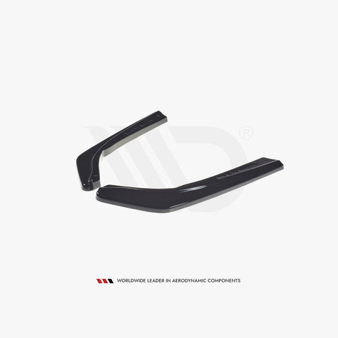3 series g20 gloss black maxton rear side splitters 19 22motor