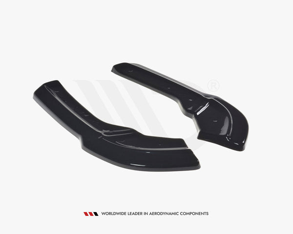 a class w176 pre facelift gloss black maxton rear side splitters 13 15