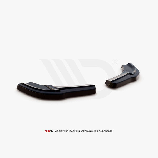 a class w176 facelift gloss black maxton rear side splitters 15 18