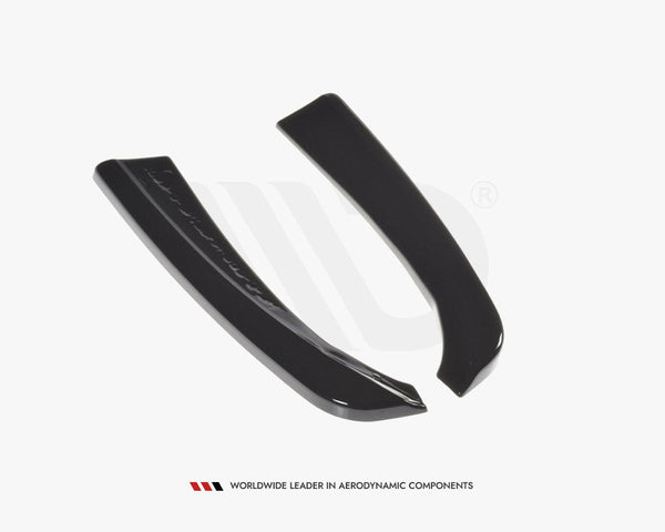 c class c205 gloss black maxton rear side splitters 15 18