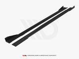 a class w176 facelift gloss black maxton side skirts with flaps 15 18