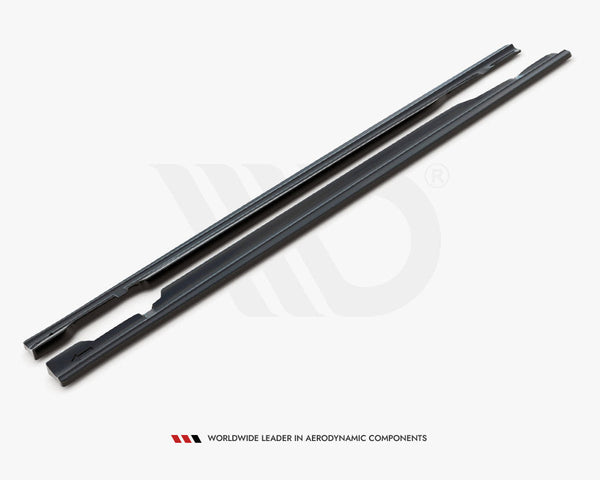 c class w205 gloss black maxton side skirts 14 18