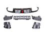c class c205 gloss black brabus style led diffuser with black exhaust tips 15 18