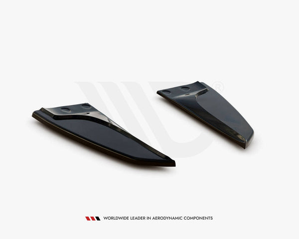model s facelift gloss black maxton rear side splitters 16 20