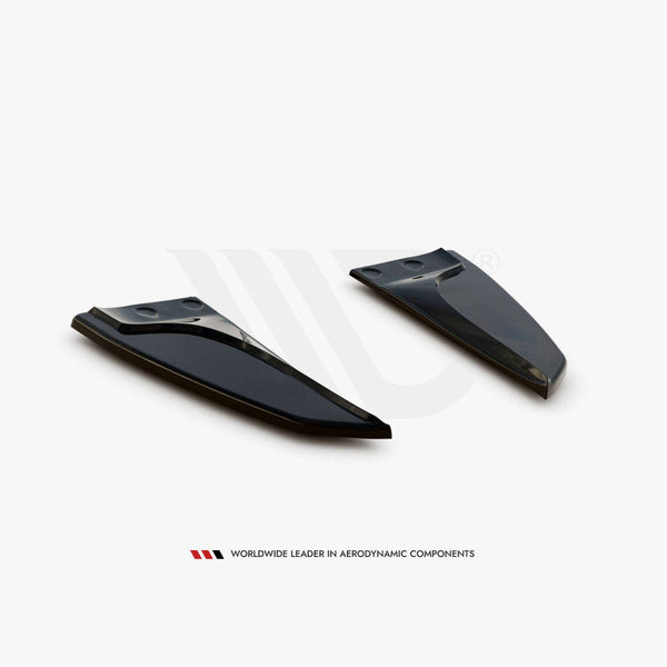 model s facelift gloss black maxton rear side splitters 16 20