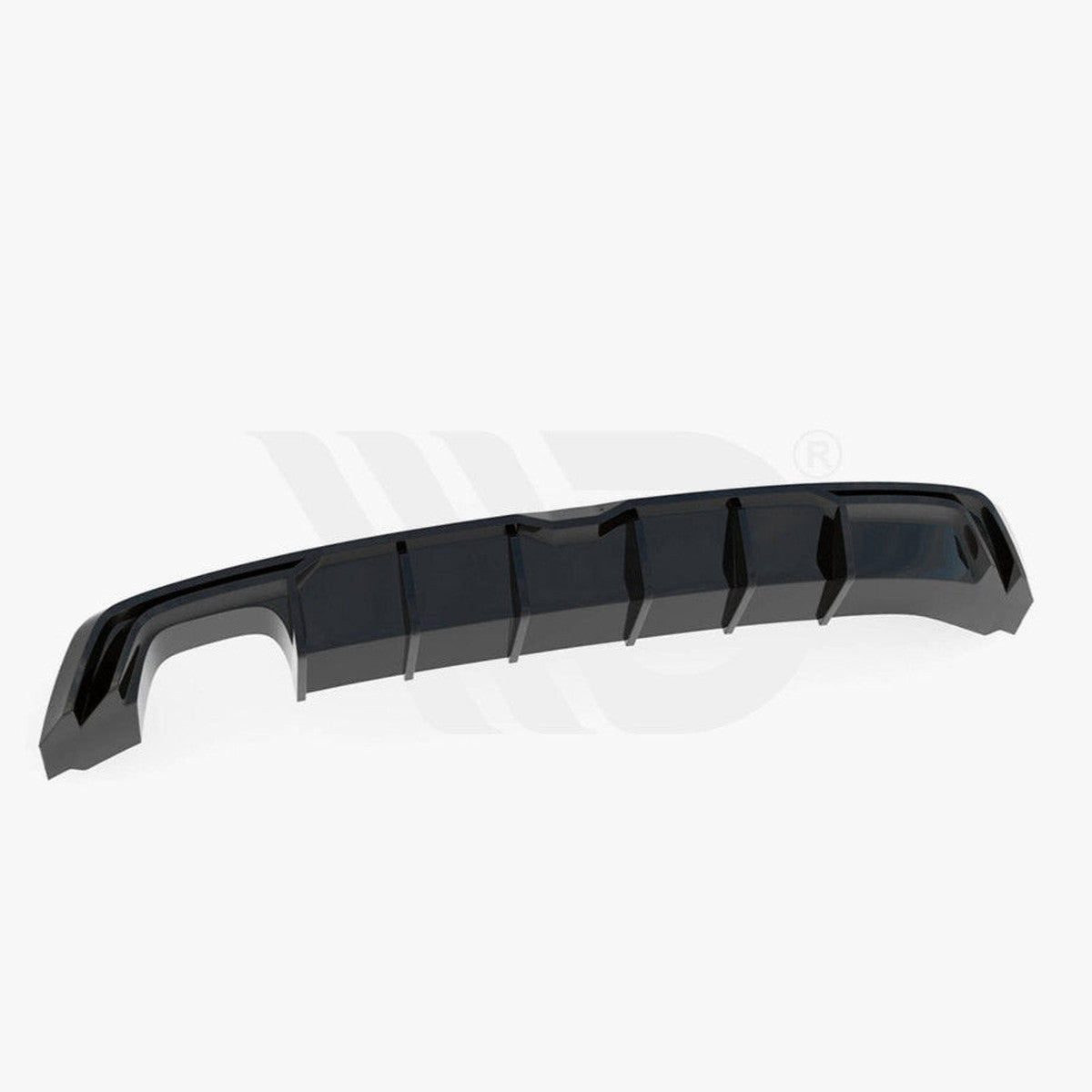 leon mk3 fr facelift gloss black maxton twin exhaust rear diffuser 17 19