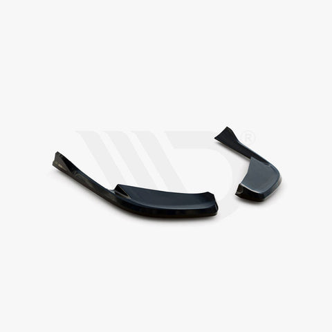 giulia quadrifoglio gloss black maxton rear side splitters 16