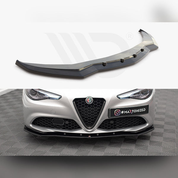 giulia sport gloss black maxton front splitter v1 1