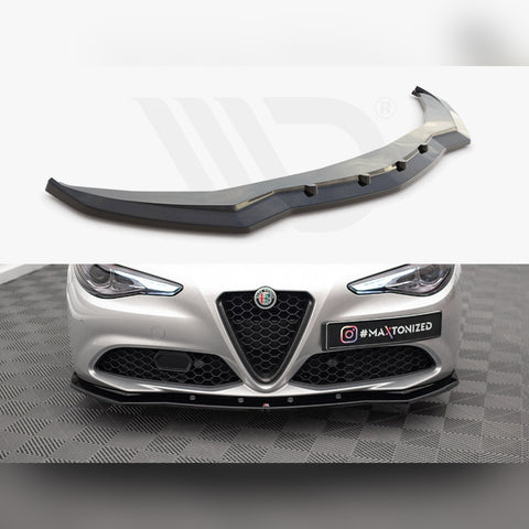 giulia sport gloss black maxton front splitter v1 1