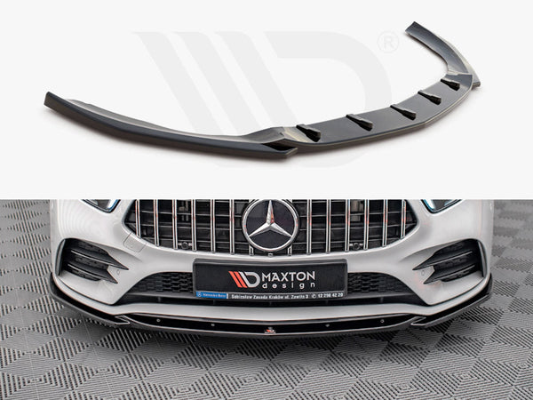 A Class - W177: Gloss Black Maxton Front Splitter V5 18+
