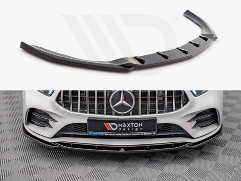 A Class - W177: Gloss Black Maxton Front Splitter V5 18+