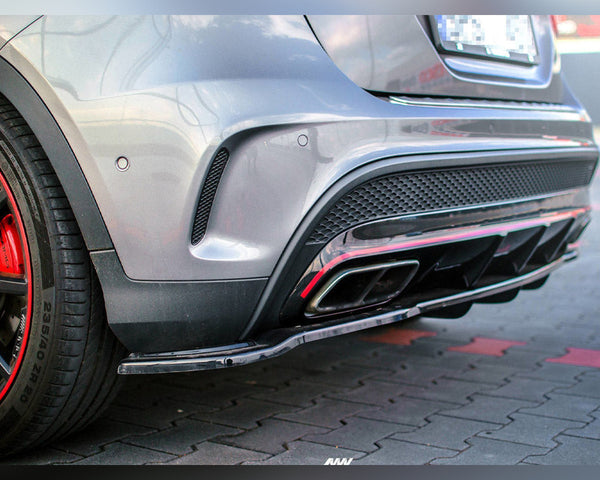 GLA 45 X156 Gloss Black Maxton Rear Diffuser