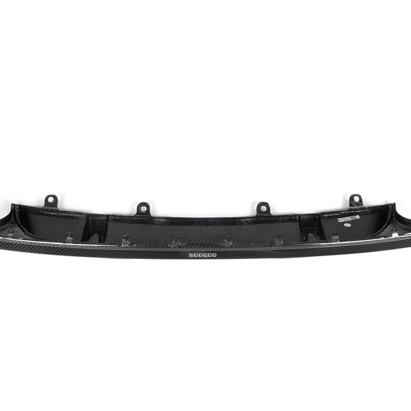 Curved black car part, possibly a bumper or spoiler, with multiple attachment points, against a plain white background. Text: “SOOBOO” at the center.