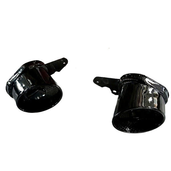 A4 - B9.5: Gloss Black RS4 Style Rear Diffuser with Exhaust Tips 19+