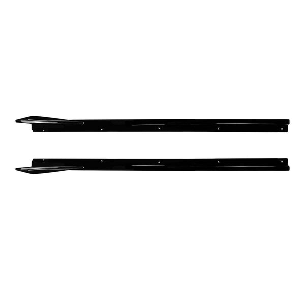 A7 - C8: Gloss Black Side Skirts 17+