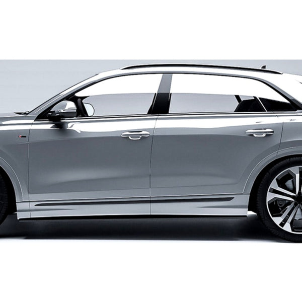 Q8 - MK1: Gloss Black Side Skirts 18-26