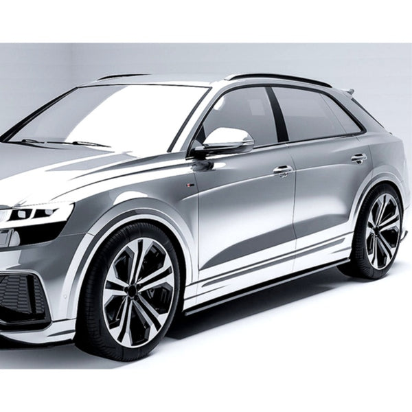 Q8 - MK1: Gloss Black Side Skirts 18-26