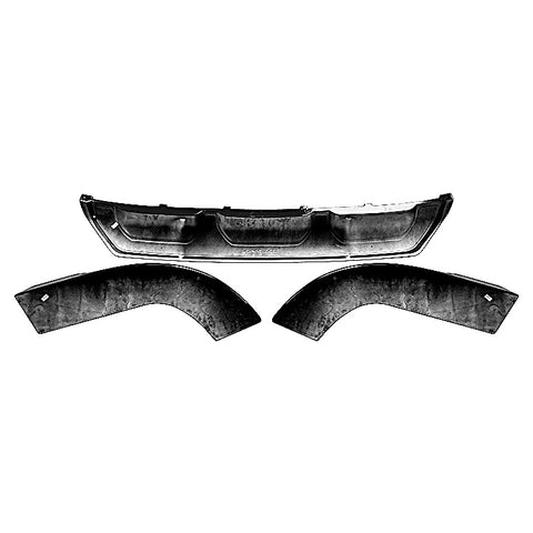 Q7 - MK2 Facelift: Gloss Black Rear Diffuser 20+