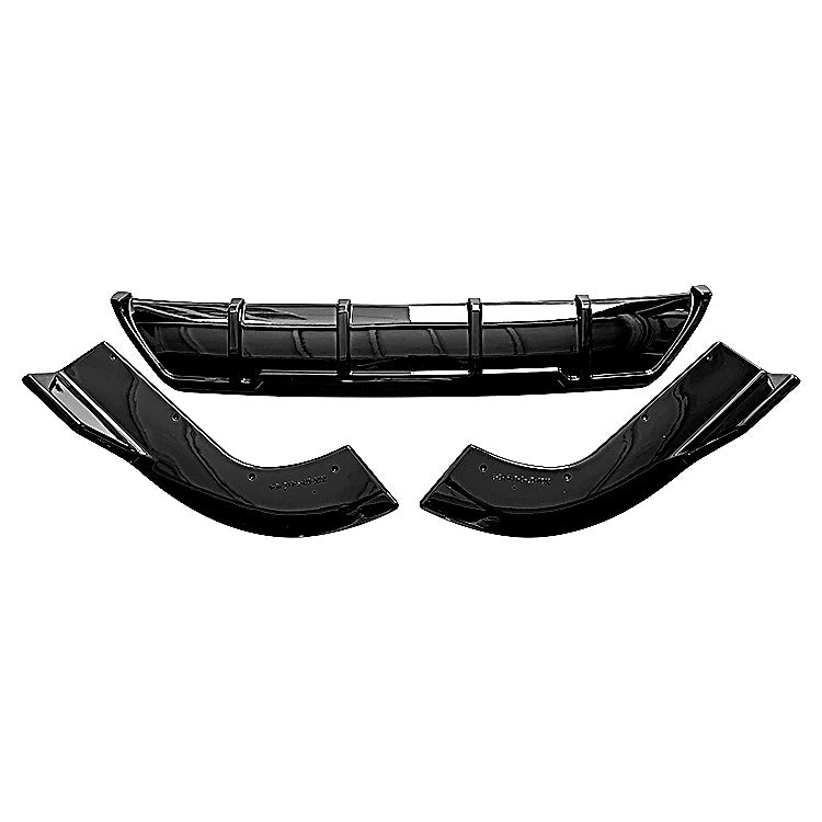 Q7 - MK2 Facelift: Gloss Black Rear Diffuser 20+