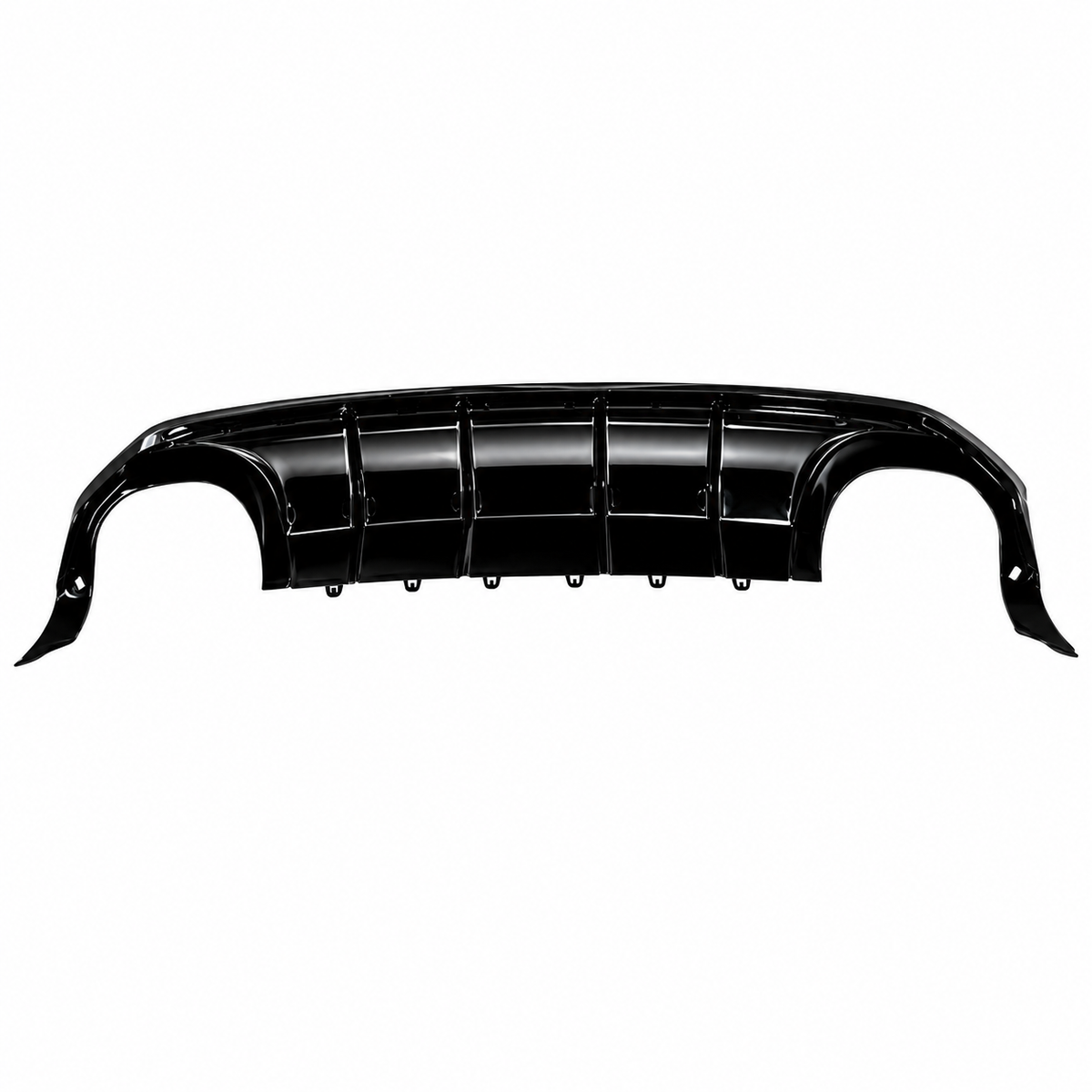 A3/S3 - 8YS Saloon: Gloss Black RS3 Style Diffuser with Black Exhaust Tips 21-24