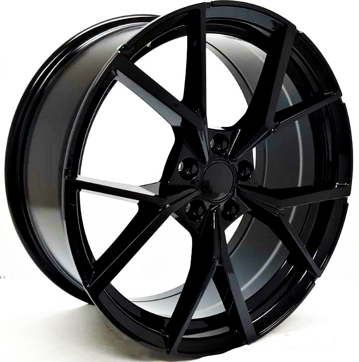 Golf - MK7/MK7.5: 19" Gloss Black R Style Alloy Wheels 13-20