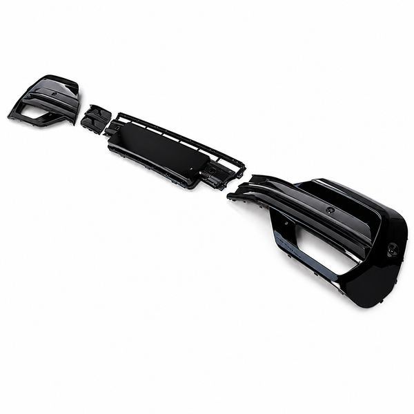 Transporter - T6.1: Gloss Black Front Bumper Inserts & Fog Light Covers 19-24