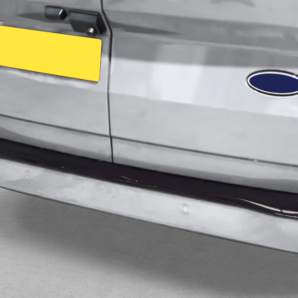 Ford Transit Custom MK2: Gloss Black Rear Bumper Protection 24+