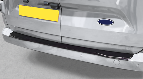 Ford Transit Custom MK2: Gloss Black Rear Bumper Protection 24+