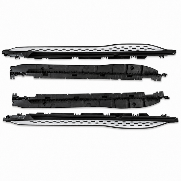 GLC - W254: Silver Side Steps Running Boards 23+