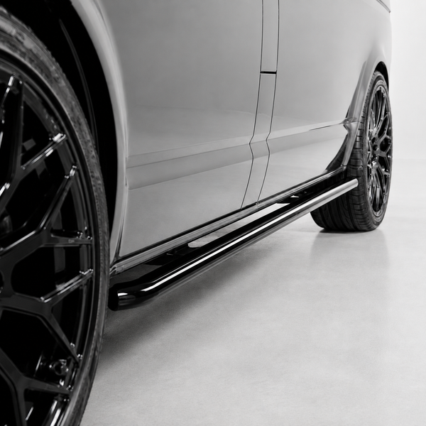 Transporter - T5/T6 SWB: Gloss Black Trapezoid Side Bars 05-23