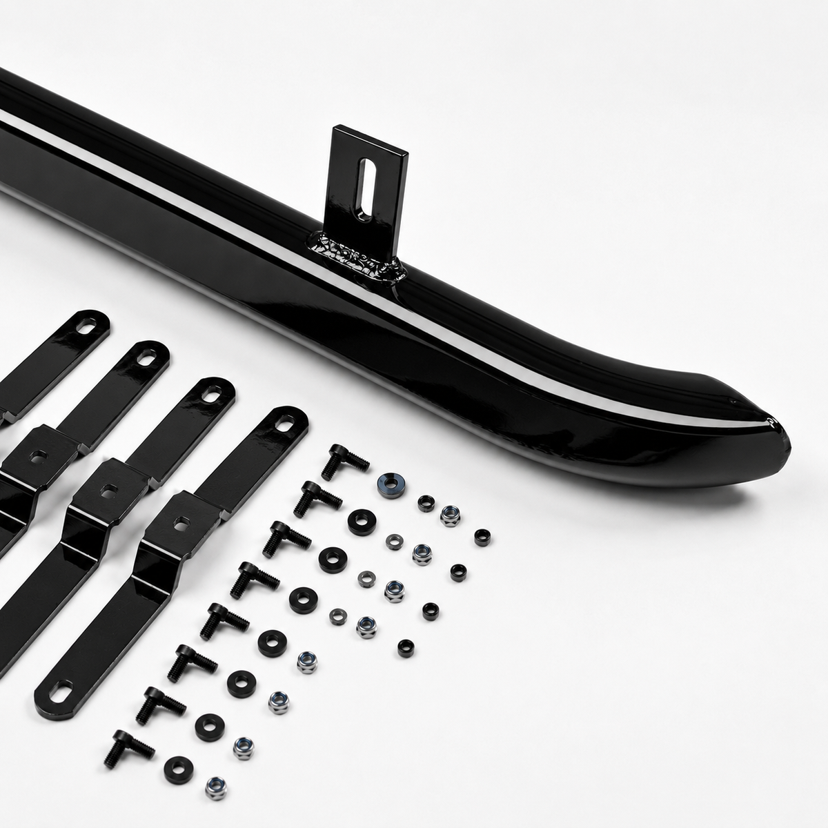 Transporter - T5/T6 SWB: Gloss Black Trapezoid Side Bars 05-23
