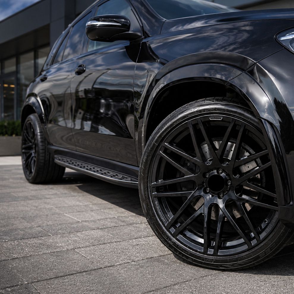 GLE - W167: Black Side Steps Running Boards 19-23