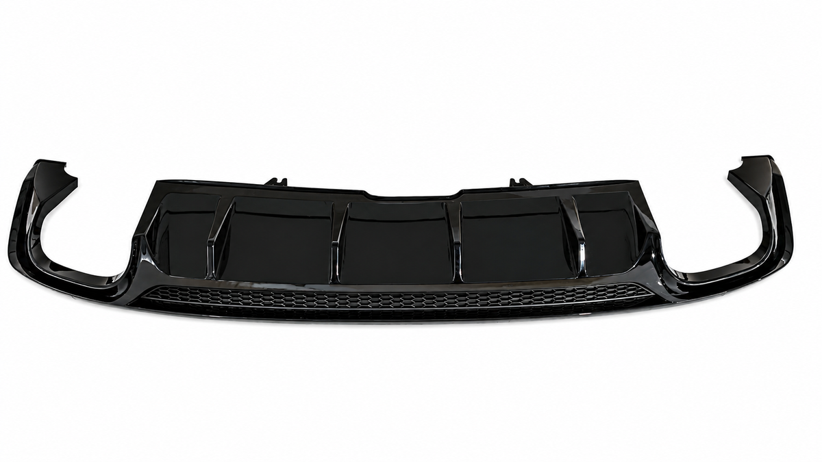 A5 - B9: Gloss Black S5 Style Rear Diffuser without Tips 16-19